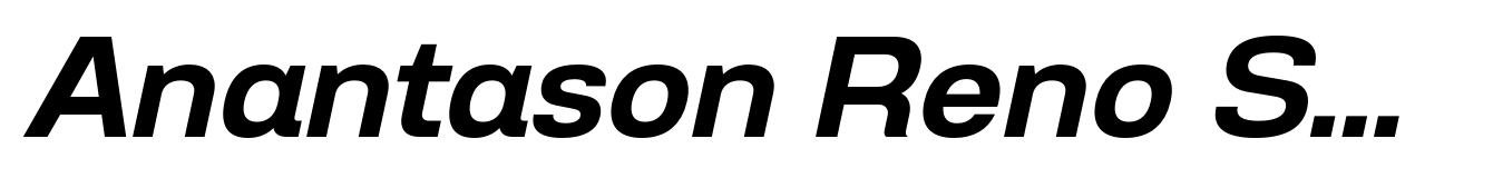 Anantason Reno Semi Expanded Semi Bold Italic